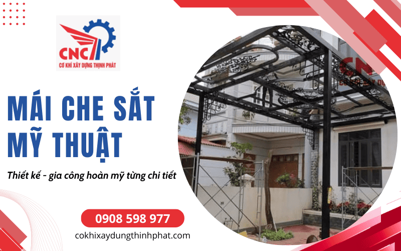 mái che sắt mỹ thuật